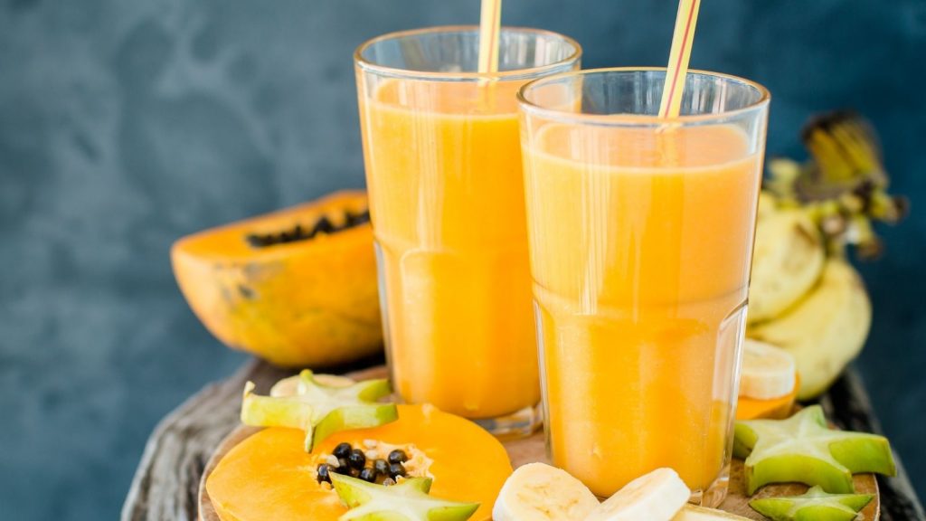 Healthy Papaya Oatmeal Shake
