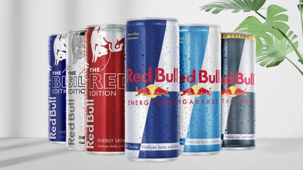 Different Red Bull flavors