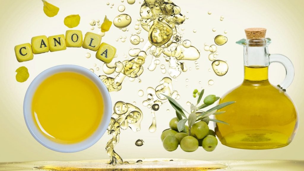 canola oil and olive oil