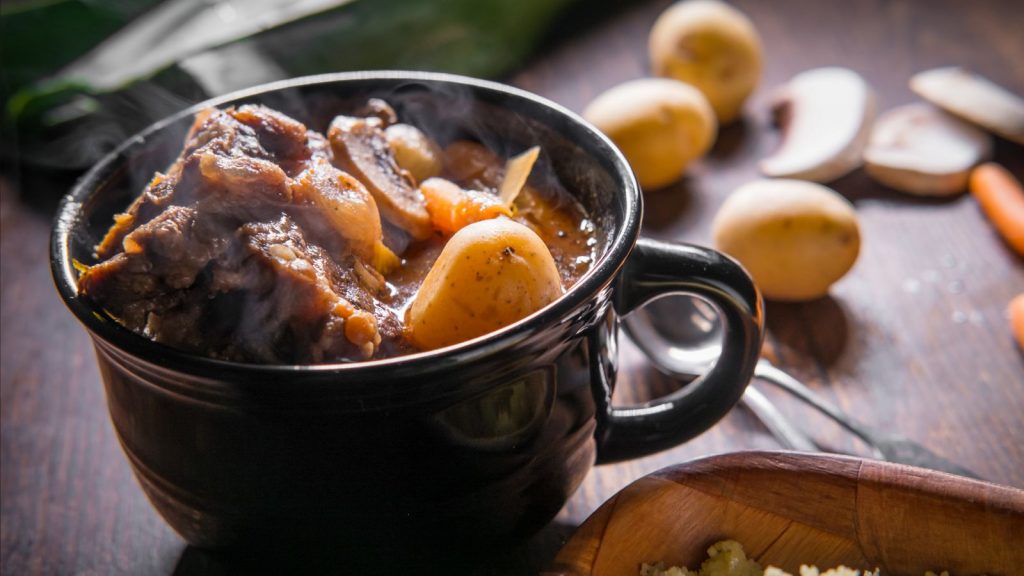 food that starts with letter o - oxtail stew