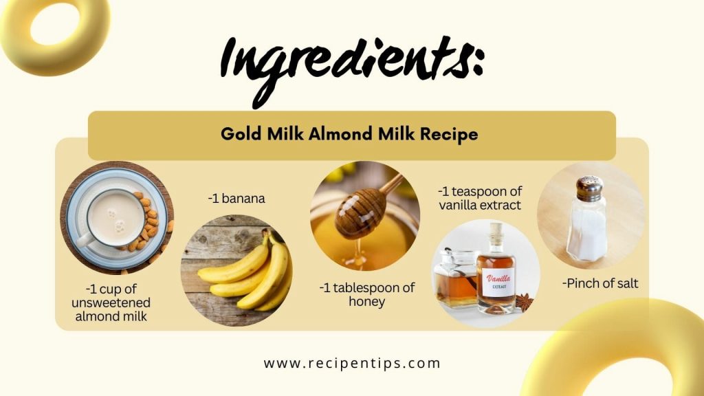 gold milk almond milk recipe ingredients