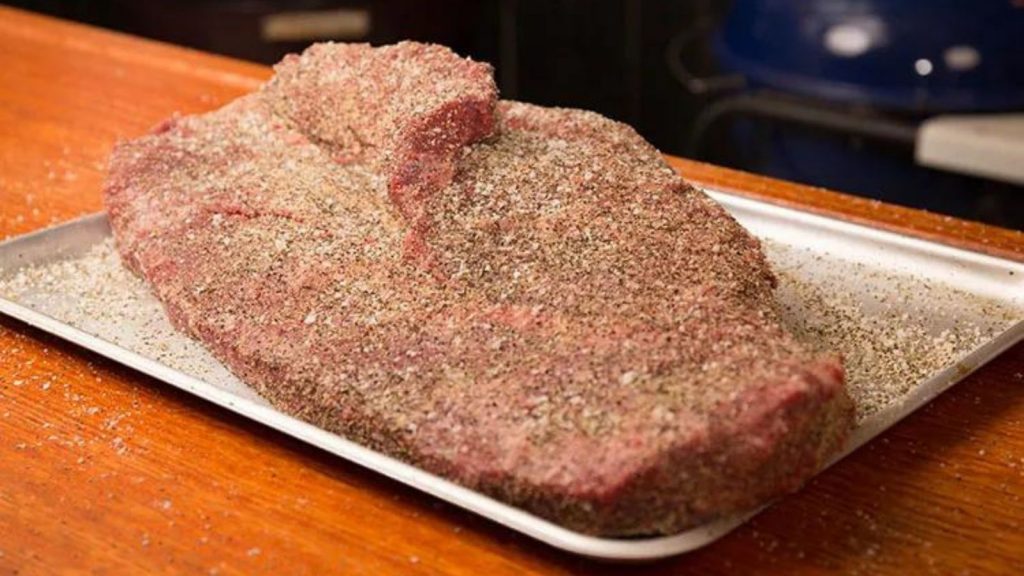 dry rub to the meat for flavor