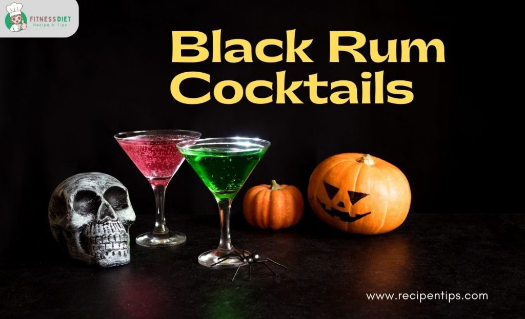 Creepy Black Rum Cocktails