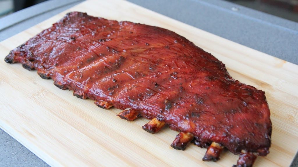 rubbed pork ribs