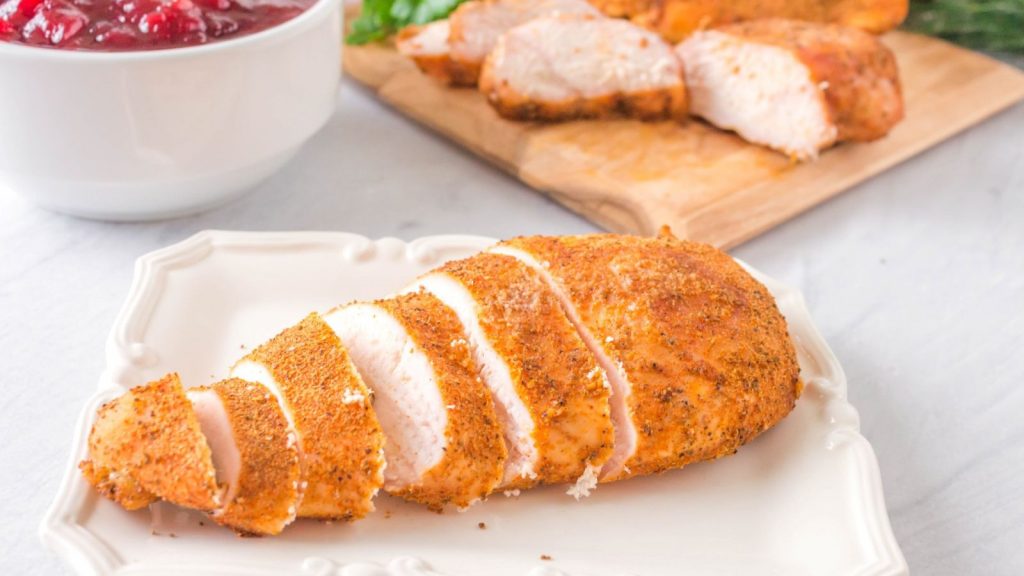 smoke chicken breast serve