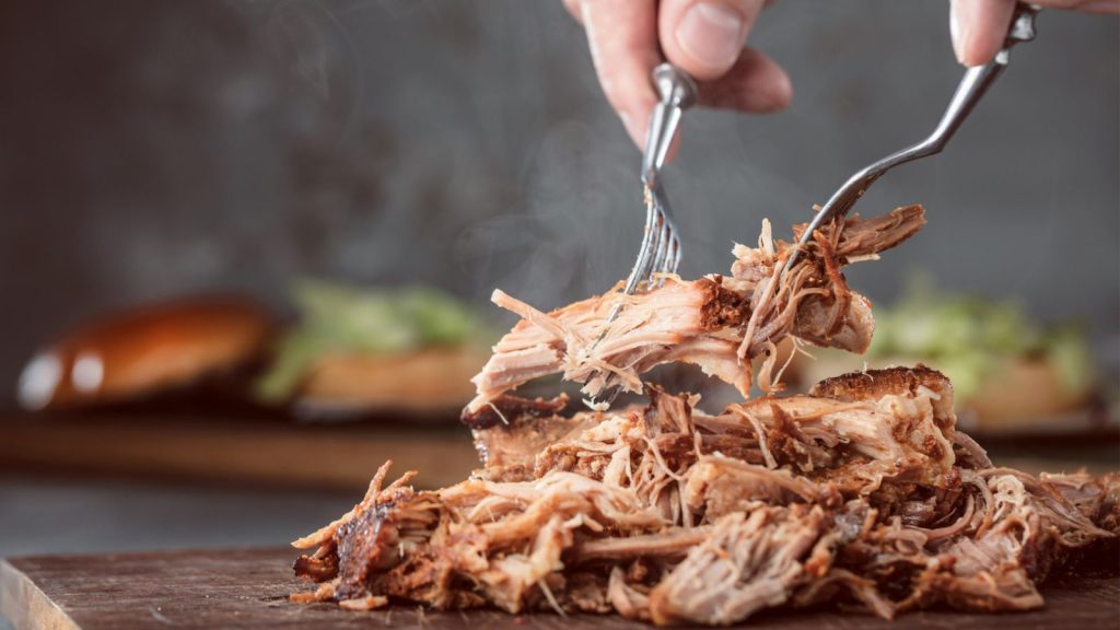 tender pulled pork