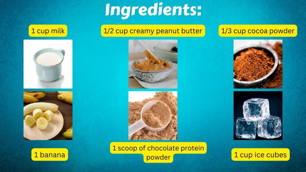 chocolate peanut butter shake ingredients
