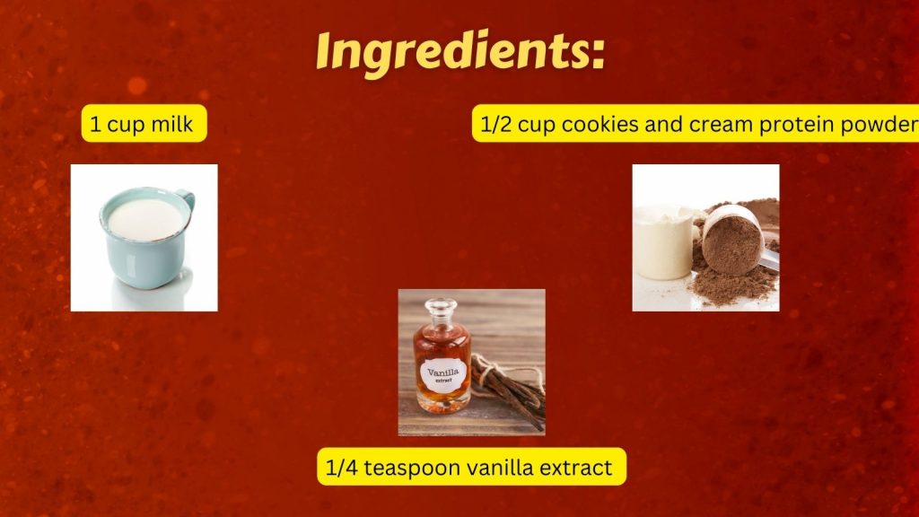 cookies and cream shake ingredients