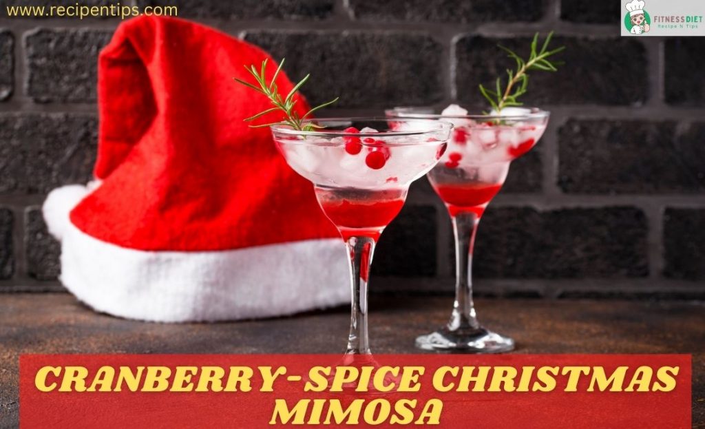 Cranberry Spice Christmas Mimosa