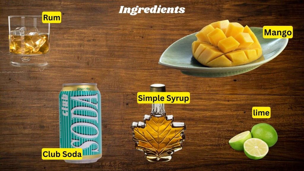 fresh mango mojito recipe ingredients