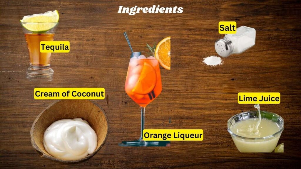 Coconut Margarita recipe ingredients