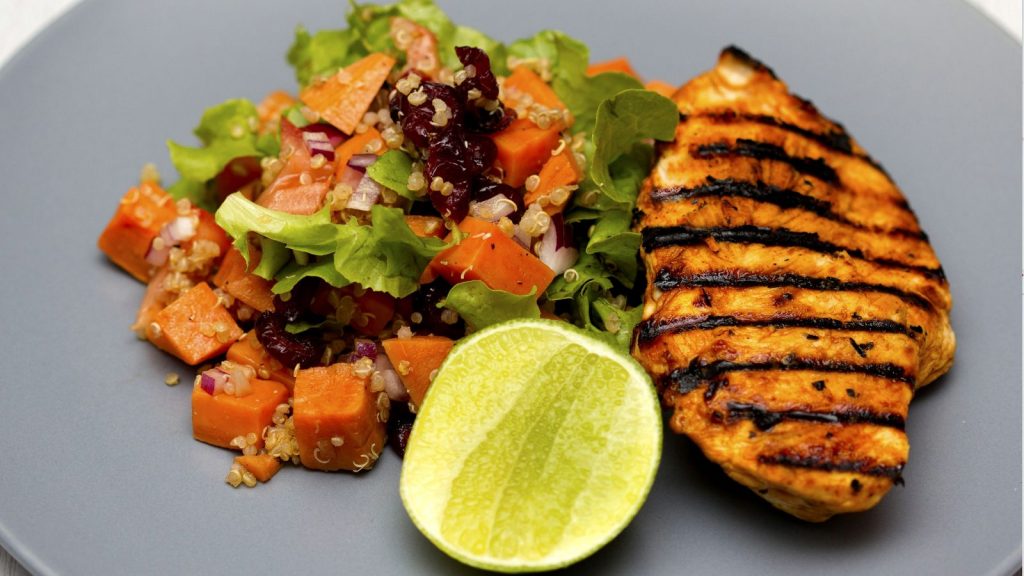 Grilled halibut is a healthy and delicious fish for serving