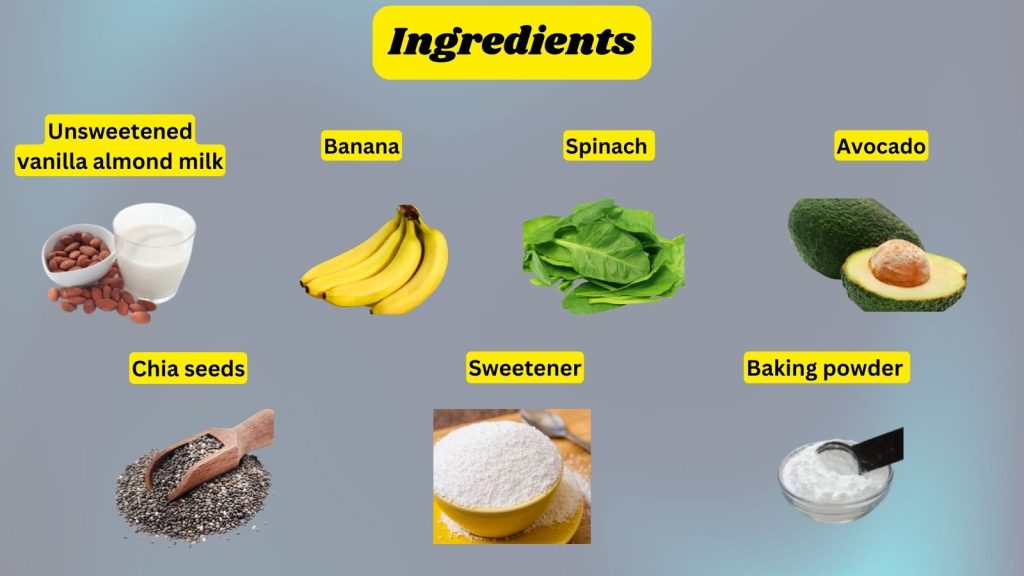 green smoothie muffins ingredients