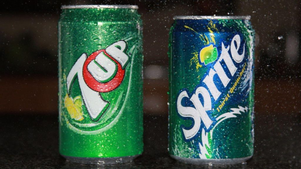 7 UP and Sprite drinks