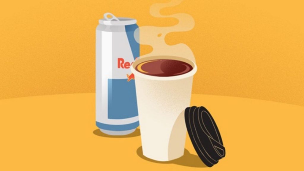Red Bull and Caffeine concept