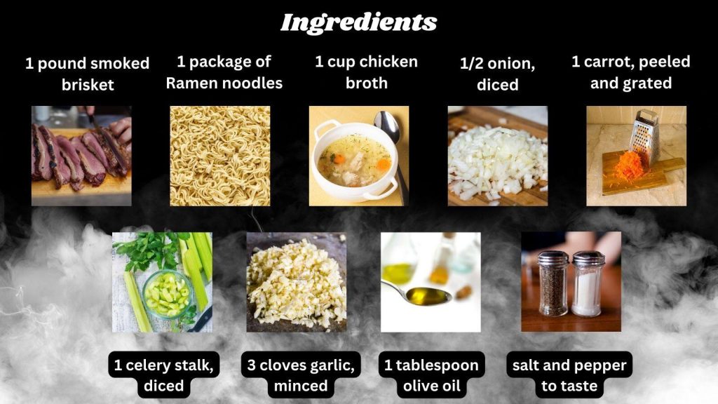 Smoked Brisket Ramen Recipe Card