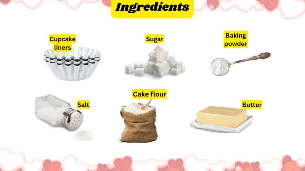 valentine's day mini sprinkles cupcakes recipe ingredients