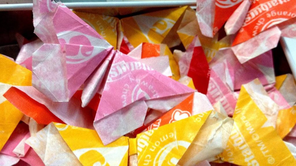 Origami with Starburst wrappers