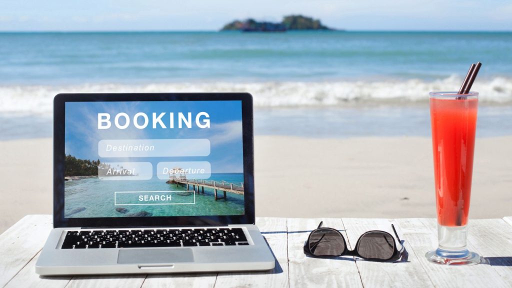 Booking a reservation concept